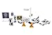 Daron NYPD Deluxe 11-Piece Playset of Die-Cast Metal and Plastic Vehicles, Aircraft, Figures, and Accessories Toy and Collectible Gift Pack for Ages 3+