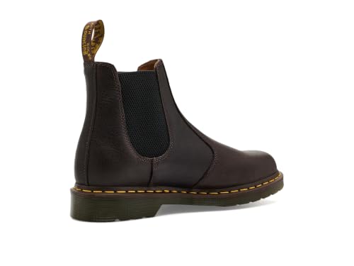 Dr. Martens, Bottines Chelsea unisexes en cuir 2976, marron foncé, pointure 42, taille M