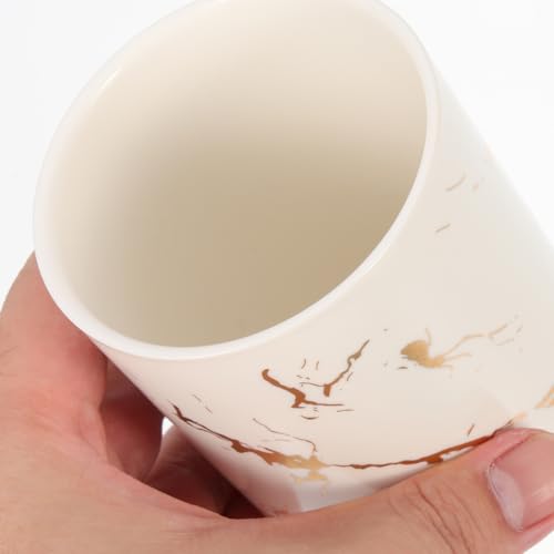 Gobelet en marbre céramique GLEAVI accessoire de rangement qualitatif - 4