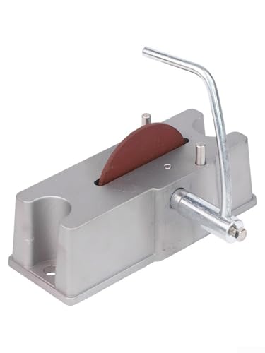 Lime à anneaux en alliage d'aluminium argent durable avec meule en carbure grain 120 premium