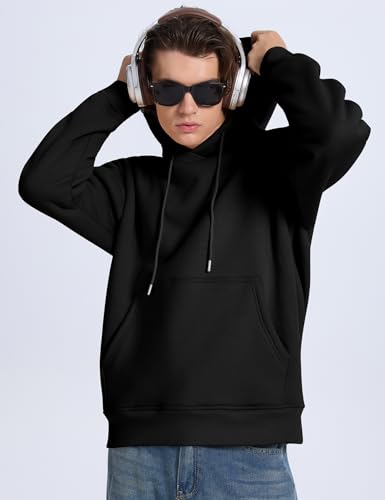 PEHMEA Men's Heavy Pullover Hoodie Sherpa Fleece Lined Thick Winter Hooded Sweatshirt for Outdoor Casual4