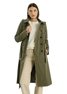 Grain de Malice Trench long à capuche amovible femme