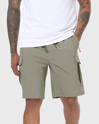 Image of Men's Cargo Shorts Quick Dry Lightweight Stretch Hiking Shorts for Men with 5 Pockets No Lining