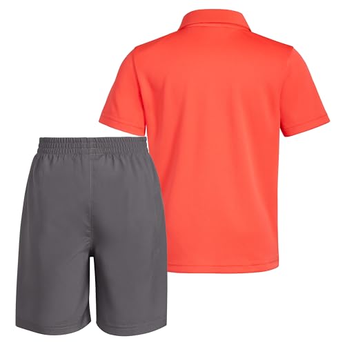 Image of adidas Boys' Short Sleeve Polo Shirt and Shorts 2-piece Set