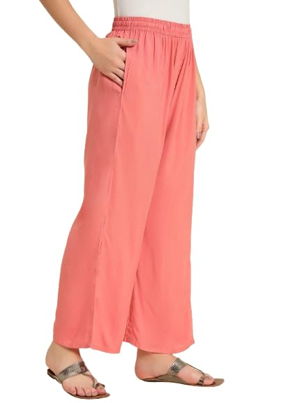 Image of Soft Colors Women Regular Fit Pocket Palazzo