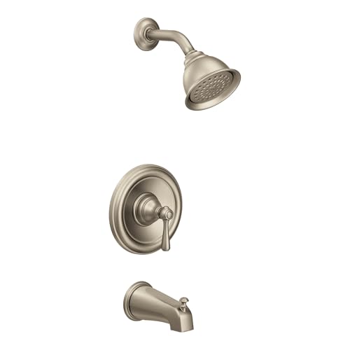 Moen T2113BN Kingsley Posi-Temp Tub and Shower Trim Kit Valve Required, Brushed Nickel