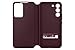 SAMSUNG Galaxy S22 S-View Flip Cover, Protective Phone Case, Tap Control, Cutting Edge Design, US Version, Burgundy, (EF-ZS901CEEGUS)