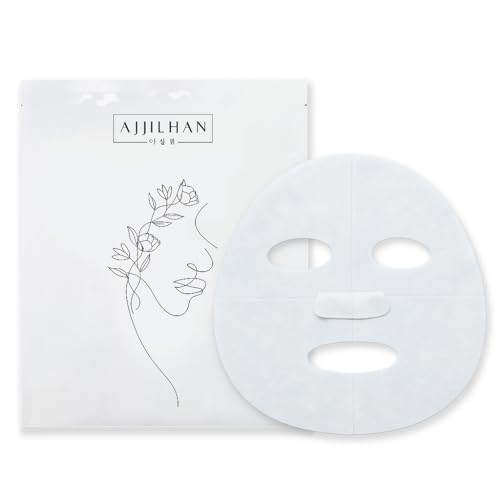 Ajjilhan Biocellulose face mask, Korean Skincare Best Face Mask for Intensive Hydration | Brightening and Soothing | Gel Facial for Anti-Aging and Wrinkle Care | 1x, 1.0 fl. oz. | 30 ml
