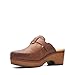 Clarks Brown's Paizlee Nora Clog, Tan Suede, 8.5 Medium US