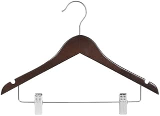 Only Hangers Junior Wood Suit Hangers Walnut Finish Box of 25