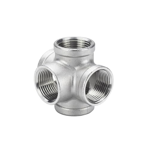 Raccord à 5 voies en acier inoxydable 304 pour réseau d'eau G3/4 robuste