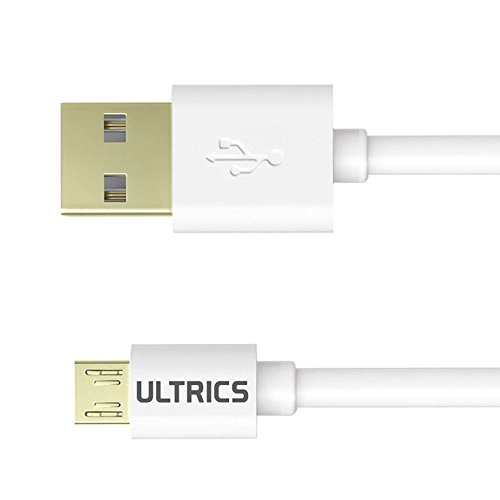 ULTRICS Micro USB-kabel, Premium kwaliteit USB 2.0 stekkers A-stekker op Micro-B snellaadkabel en Sync datakabel compatibel met Android, Samsung, HTC, Nexus, Tablets, PS4 Smartphone - 2M