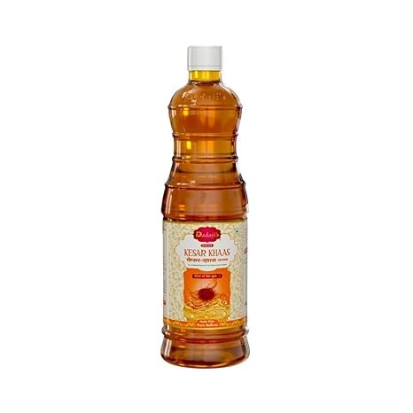 Dadaji's Kesar Khaas Sharbat - Luxurious Saffron Syrup for Refreshing Drinks & Desserts | Rich Aroma & Authentic Flavor | Perfect Summer Beverage (400ml)
