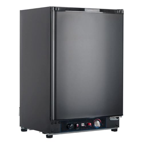 Smad 2.1 Cu.ft RV Fridge, Compact Fridge with Reversible Door, Silent for Motorhome, Campervan, Black