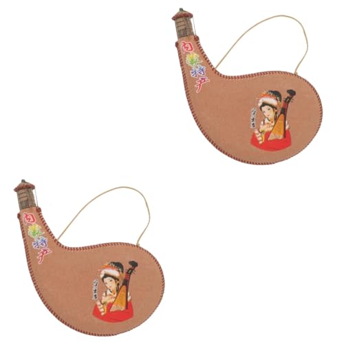 MAGICLULU 2 Piezas jarra de vino vacío filtrar cerveza plegable dispensador bolsa bota decorativa bolsa bota para vino accesorio de rendimiento de baile bolsa de bota al aire cuero