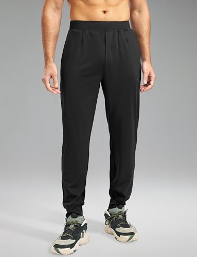 Blouty Men's Joggers Pants with Zipper Pockets Stretch Workout Athletic Sweatpants Gym Golf Joggers for Men Casual Running2
