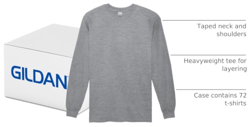 Image of Gildan Adult Ultra Cotton Long Sleeve T-Shirt, Style G2400, Multipack