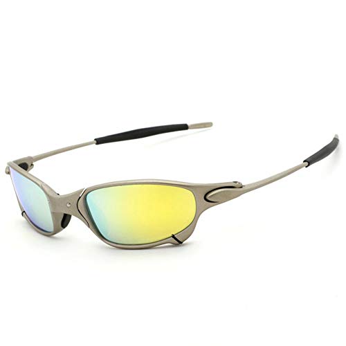 Top Sports Polarized Sunglasses Aluminum Metal Frame Riding Flash Iridium Mirror