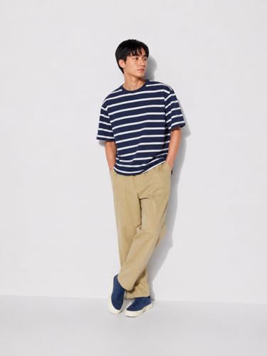 Image of Alan Jones Clothing Mens Washed Jersey Cotton Ankle Pants | Soft Stretch Jersey Cotton | Elastic Waist with Drawstring
