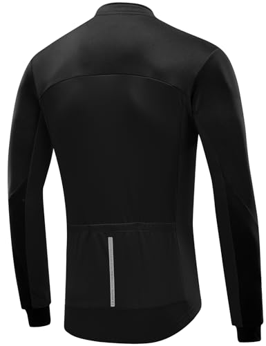 Przewalski Men's Cycling Jersey Winter Long Sleeve Fleece Bike Jacket Bicycle Shirt