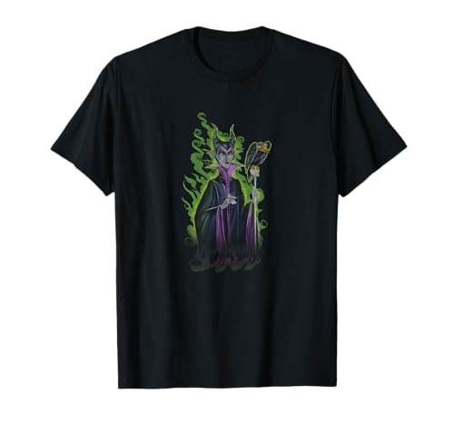T-shirt Maleficent Disney col rond avec imprimé graphique La Belle au Bois Dormant