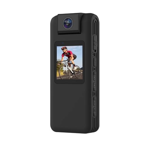 Mini Cámara Deportiva De Visión Nocturna HD, Corporal Inalámbrica Antivibración, Grabadora Voz For Aplicación La Ley, Salpicadero con Clip Trasero 1080P Portabilidad Sin Esfuerzo(CAM Add 16GB Card)