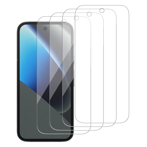 iCsapr 4 Pack Glass Screen Protector Compatible for Google Pixel 10a / GE1GQ GV0BP G4H7L [9H Hardness]-HD Screen Tempered Glass, Scratch Resistant,[Case Friendly] [Bubble Free]
