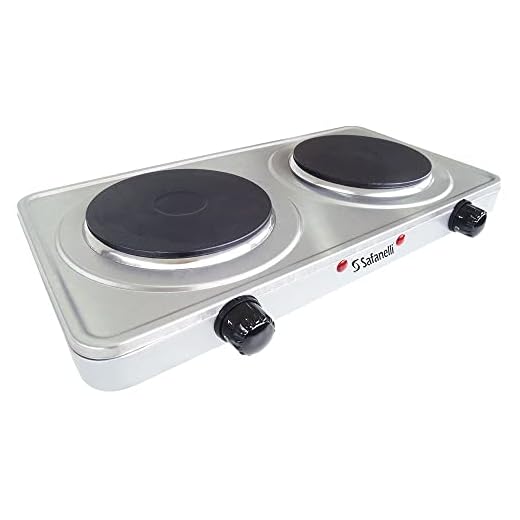 FOGAO ELETRICO PORTATIL INOX SAFANELLI 2 PLACAS 127V - IMP