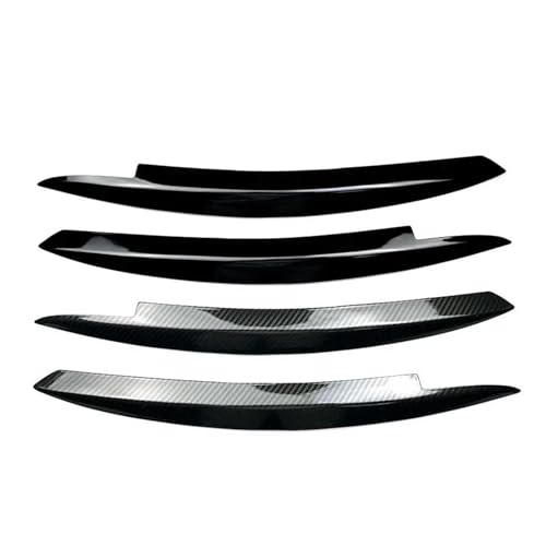Becquet lèvre avant VW Golf 6 carbon fibre autocollant phare 2009-2012 - 2