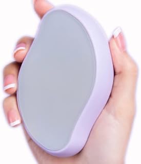 Painless Crystal Hair Eraser Removal, Portable Hairo Epilator Exfoliating Tool for Women & Men, Harmless Soft Fast to Clean the Dead Skin and Hair of Legs & Arms & Beard Armpit (Purple 1 Pack Removal Depilatories)