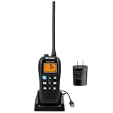 Retevis RM22 Marine Radio, IP67 Waterproof Handheld Floating Radio, High Power, Noise Cancelling Mic, Backlit LCD Display, NOAA Weather, 2200mAh Battery, USB Charging, Boat Radios(1 Pack)