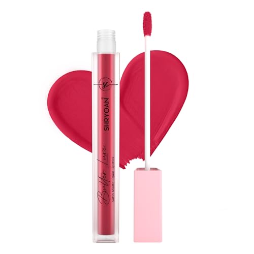 Image of Shryoan Butter Luxe Satin Matte Liquid Lipstick | Ultra Pigmented, Long-Lasting, Non-Transfer Formula, Smooth Lip Color, Weightless Finish, Silky Matte Finish (6ml) (Shade 03, Shade 03)