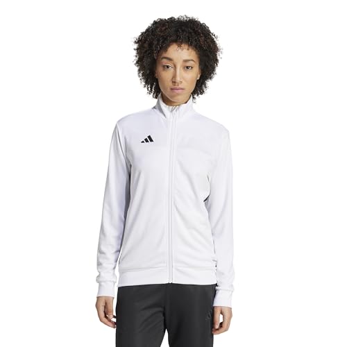 adidas Women's Tiro 25 Essentials Training Jacket, White/Black, Small