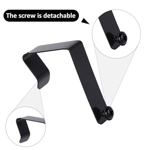 Conjunto de 4 peças de cabides de divisória, ganchos de parede de cubículo ajustados universais, gan