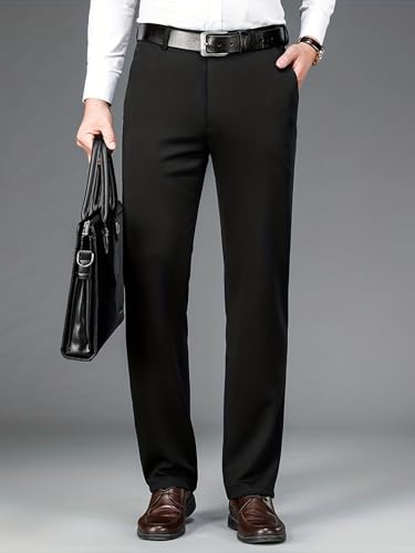 Elite Stretch Dress Pants, Classic Fit, Solid Colors, Comfortable3
