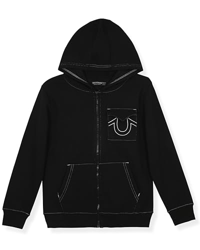 True Religion Boys Fleece Hoodies – Premium Zip Front & Pullover Sweatshirts, Stylish Design & Comfort