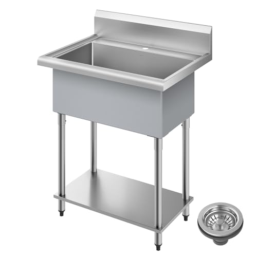 KRAUS 32-Inch Stainless Steel Utility Sink