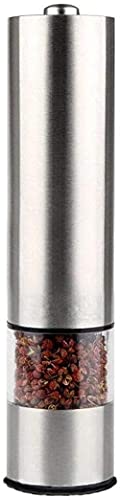 TONZN Moulin à Sel Électrique avec Châssis en Métal Moulin à Acier Automatique Cuisine en Acier Inoxydable Chili Accessoires-b Moulin à Sel Chili Salzgren Moulin à Sel Moulins à Sel et à Poivre