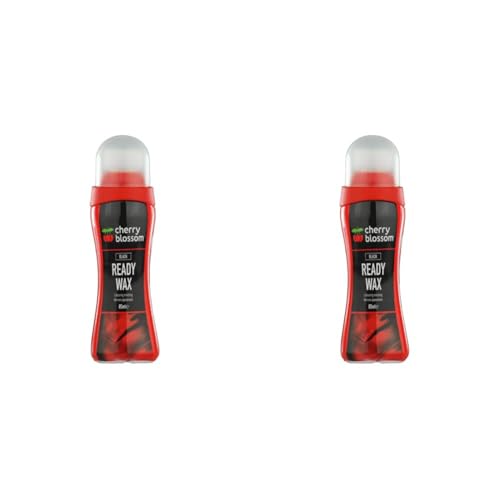Cherry Blossom Ready Wax | Black | 85ml | Revives leather shoes & restores colour with easy-to-apply colour-enricher