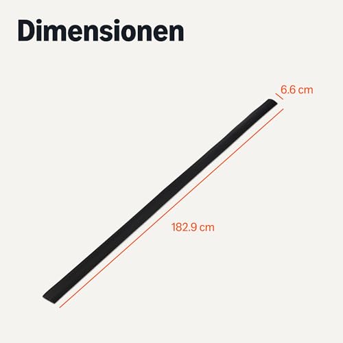 Amazon Basics Bodenkabelabdeckung, 1.82 m lang, 6.6 cm Durchmesser, Schwarz