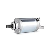 Fabricado en metal, este motor de arranque garantiza durabilidad y larga vida útil para su motocicleta.