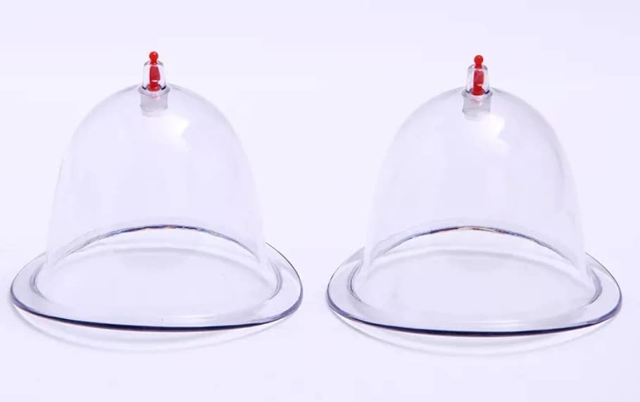 4beauty Therapy Vacuum Cupping Massager Set for Relaxation Body Enhancement, Transparent 4beauty Therapy Vacuum Cupping Massager Set for Relaxation Body Enhancement, Transparent