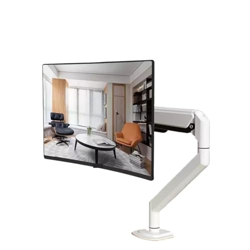 Brazo de monitor blanco NBYGSC M3G con rotación horizontal y vertical para pantallas de 36 pulgadas