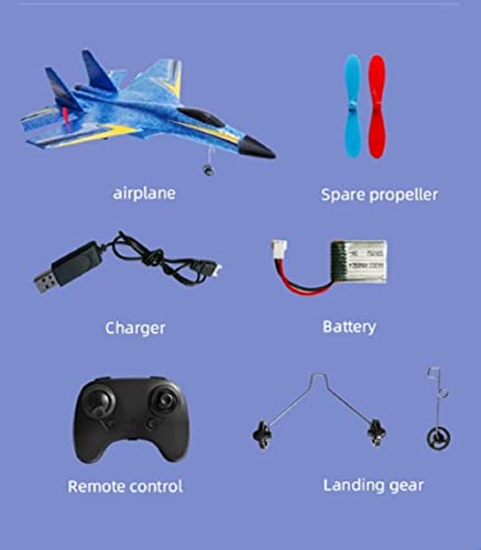 Aquard Duck Rc Airplane - Multi-Directional Remote Control Plane With Smart Gyroscope, Anti-Collision Silicone Nose Rc Plane, Long Battery Rc Glider For Kids And Adults (Blue) #TOP2