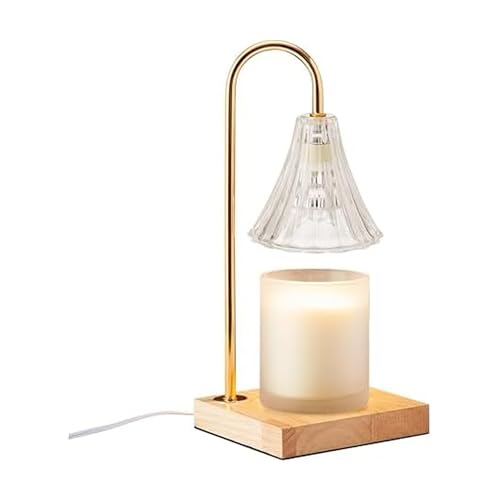 Mikasa 13.8-Inch Electric Candle Warmer Glass Shade & Dimmer