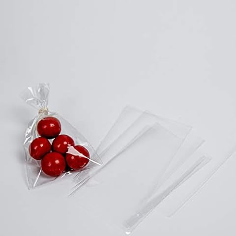 Palucart , 6 x 10 cm 200 pcs Clear Plastic Bags for Favours Confetti Gioielli Cover