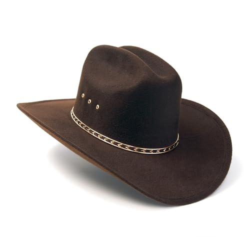Western Express Faux Felt Finish Cowboy Hat - Cattleman Style with Stylish Gold Hat Band | Kids' Cowboy & Cowgirl Hat2