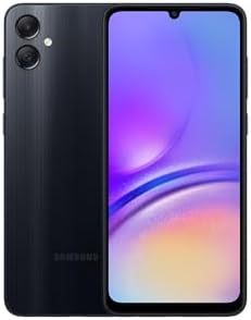 Samsung Galaxy A05, Android Smartphone, Dual SIM Mobile Phone, LTE, 4GB RAM, 128GB Storage, Black (UAE Version)