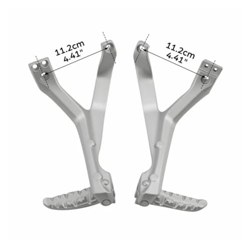 Support de repose-pieds Ducati Panigale V2 argenté en alliage robuste