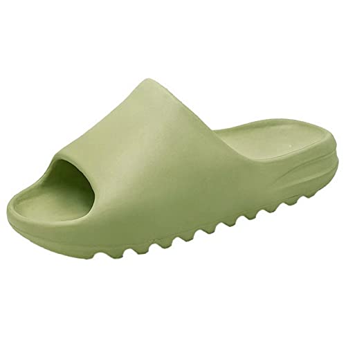 CHENGLANOK Cozislides Original Sommer Hausschuhe Damen Offen Herren Leicht Mit Fussbett(grün 40/41) Cover